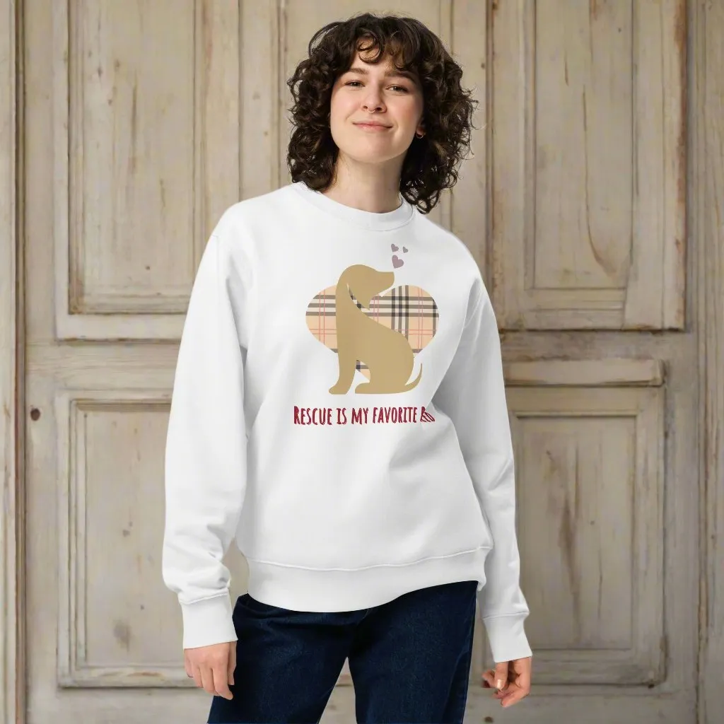 100% Organic Cotton Dog Rescue Sweatshirts | Rescue is My Breed