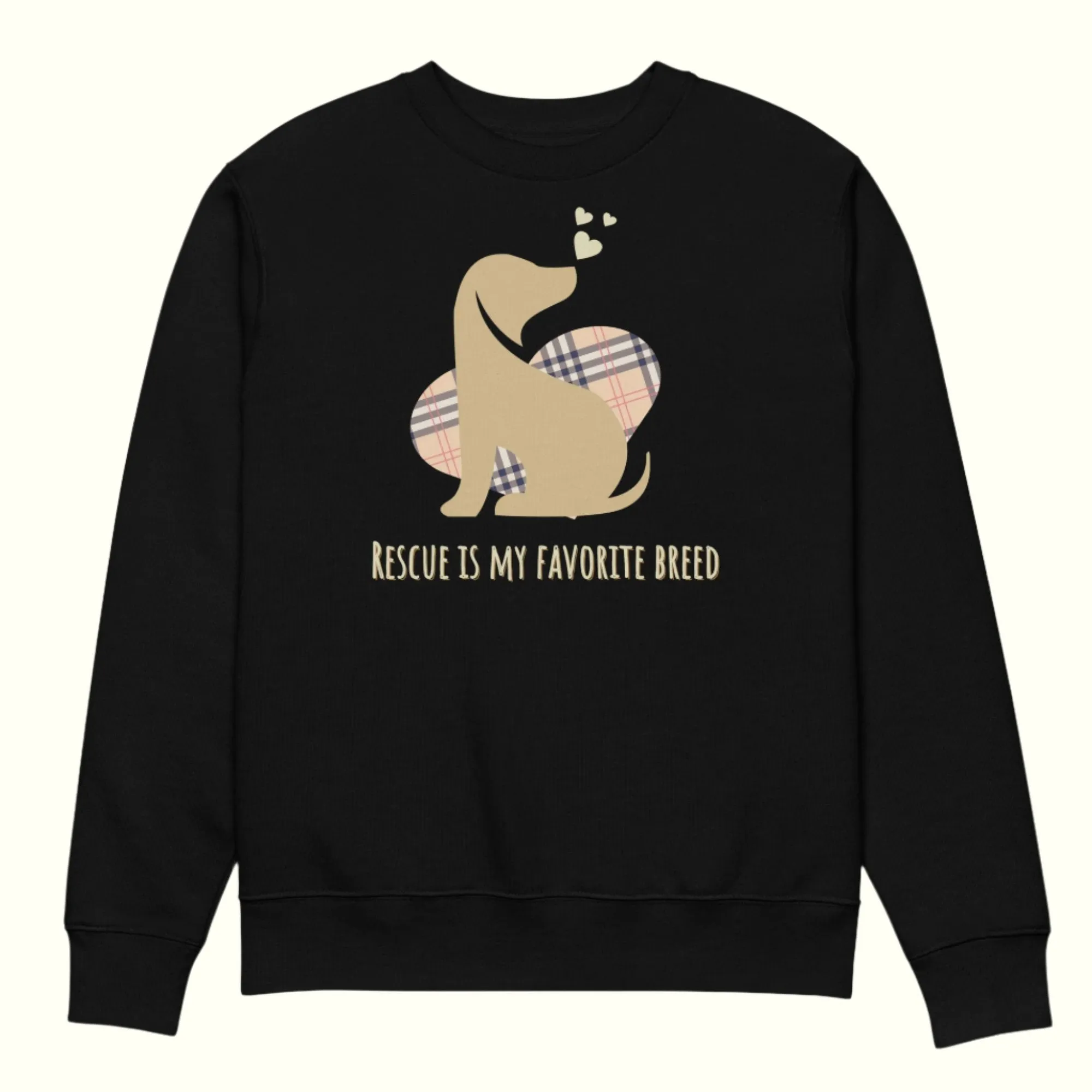 100% Organic Cotton Dog Rescue Sweatshirts | Rescue is My Breed