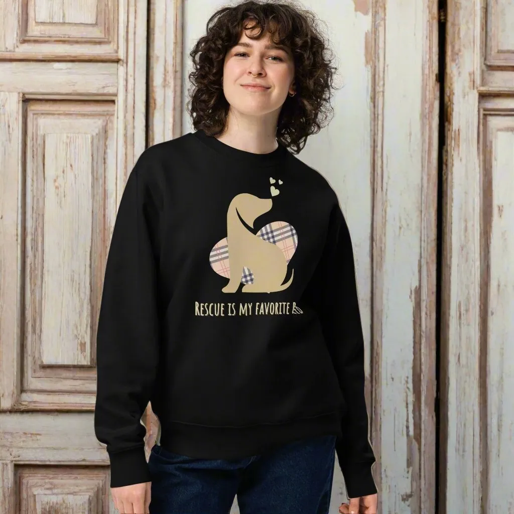 100% Organic Cotton Dog Rescue Sweatshirts | Rescue is My Breed