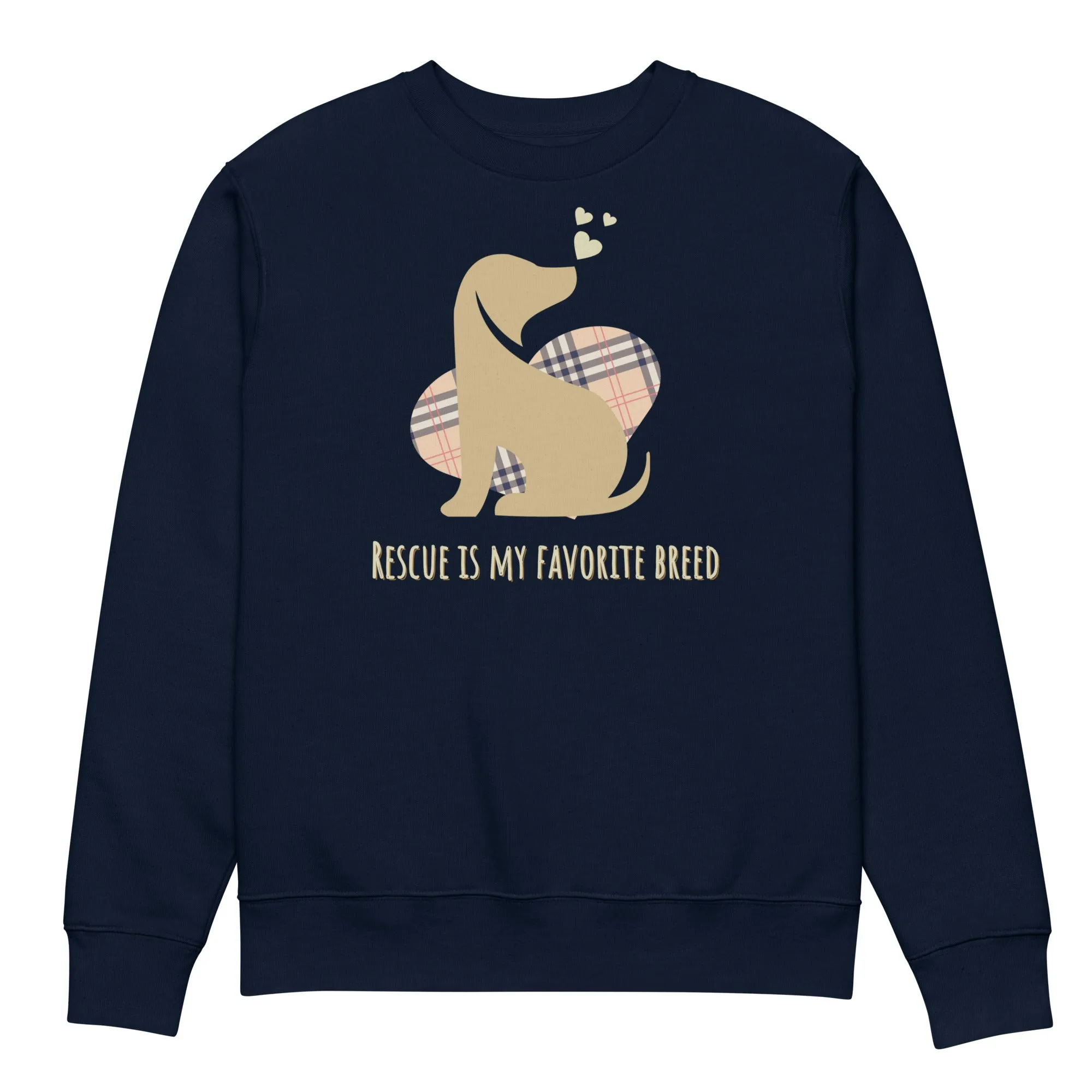 100% Organic Cotton Dog Rescue Sweatshirts | Rescue is My Breed