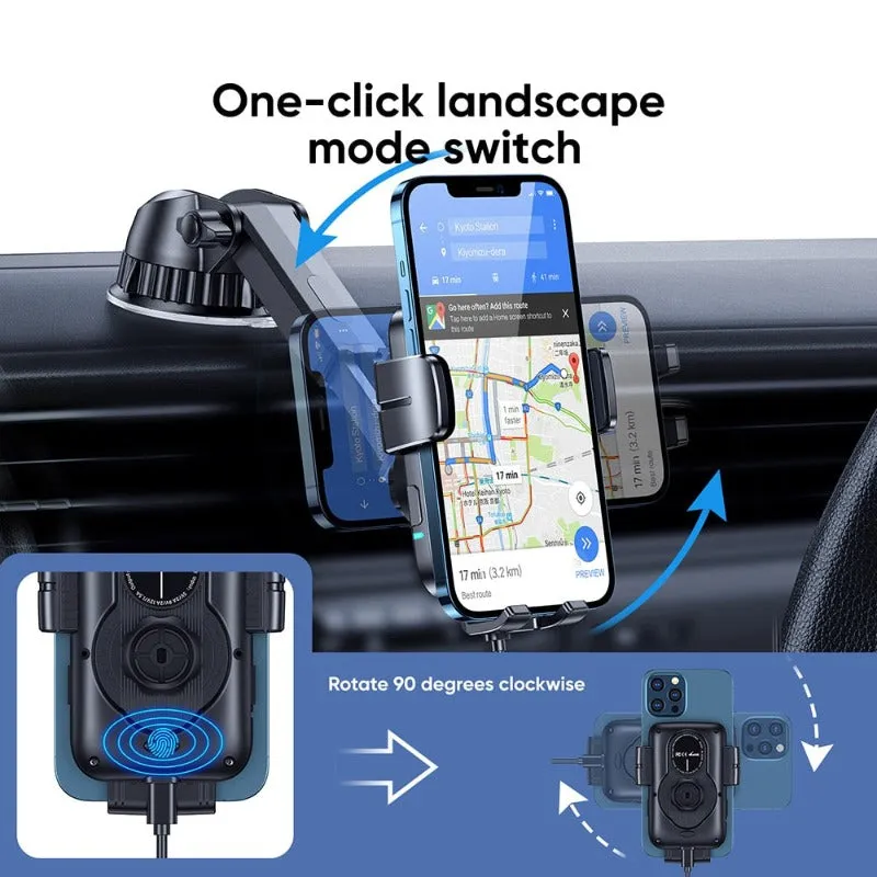 15W Car Phone Holder Wireless Charger Phone Holder