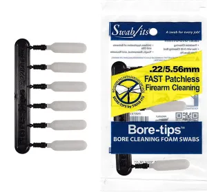 .22cal/.223cal/5.56mm Gun Cleaning Bore-tips® by Swab-its: Barrel Cleaning Swabs: 41-2201