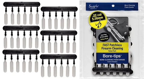 .22cal/.223cal/5.56mm Gun Cleaning Bore-tips® by Swab-its: Barrel Cleaning Swabs: 41-2201
