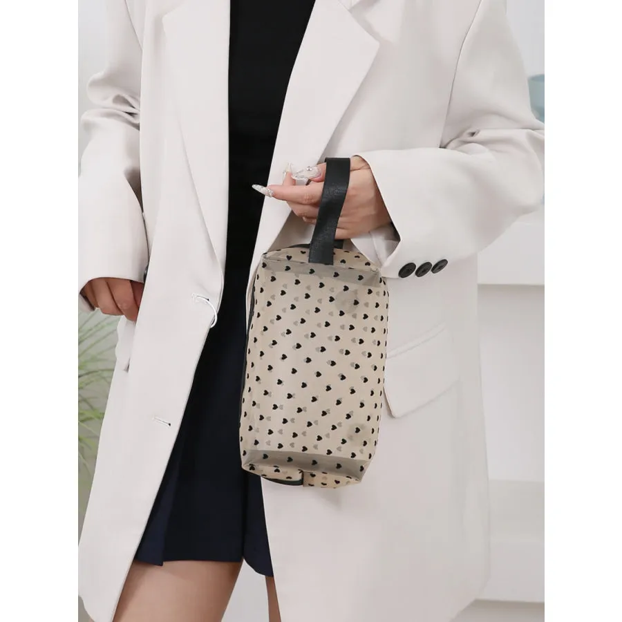 4- Piece Heart Polyester Storage Bag