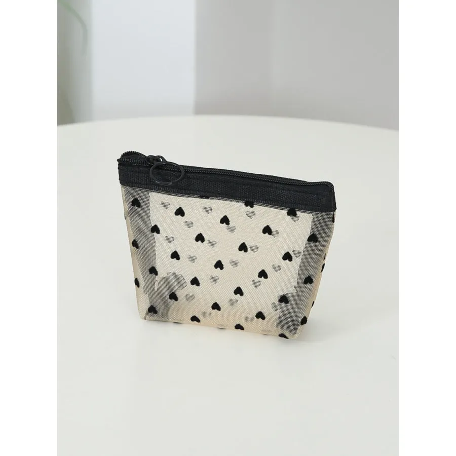 4- Piece Heart Polyester Storage Bag