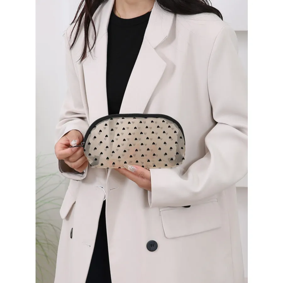 4- Piece Heart Polyester Storage Bag