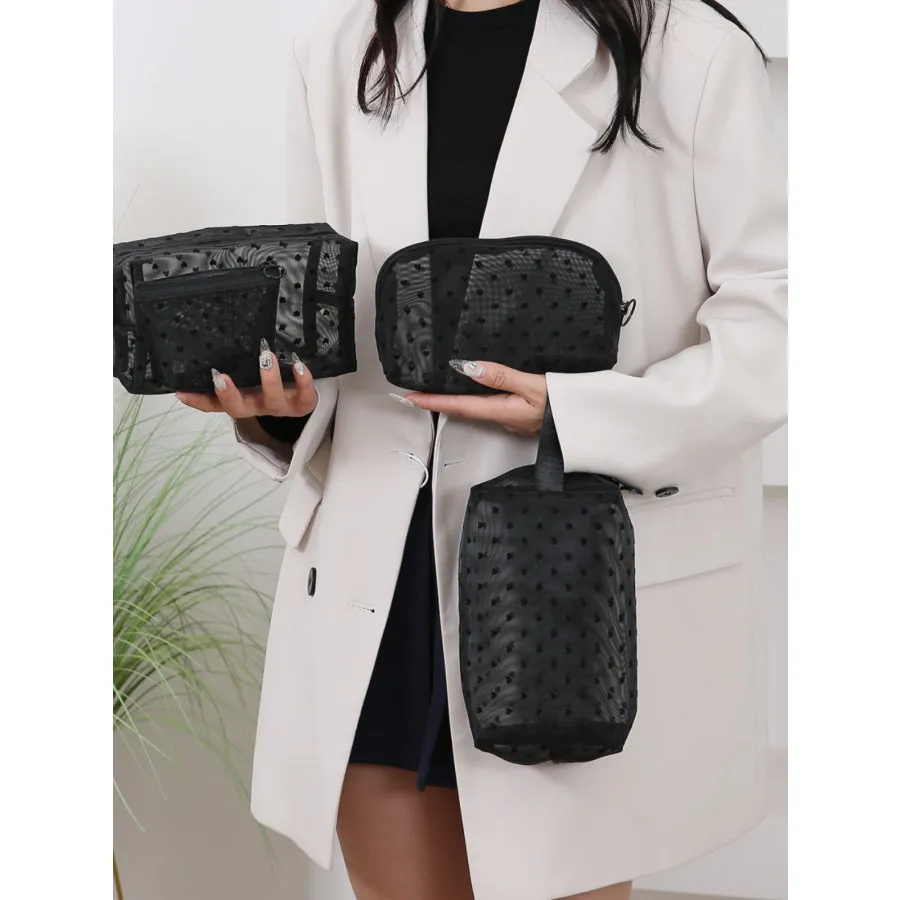 4- Piece Heart Polyester Storage Bag