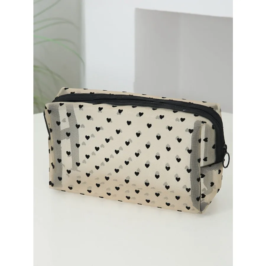 4- Piece Heart Polyester Storage Bag