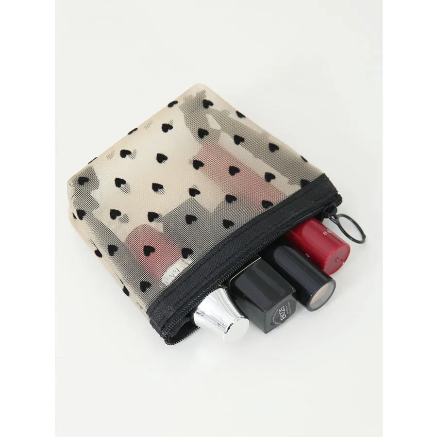 4- Piece Heart Polyester Storage Bag