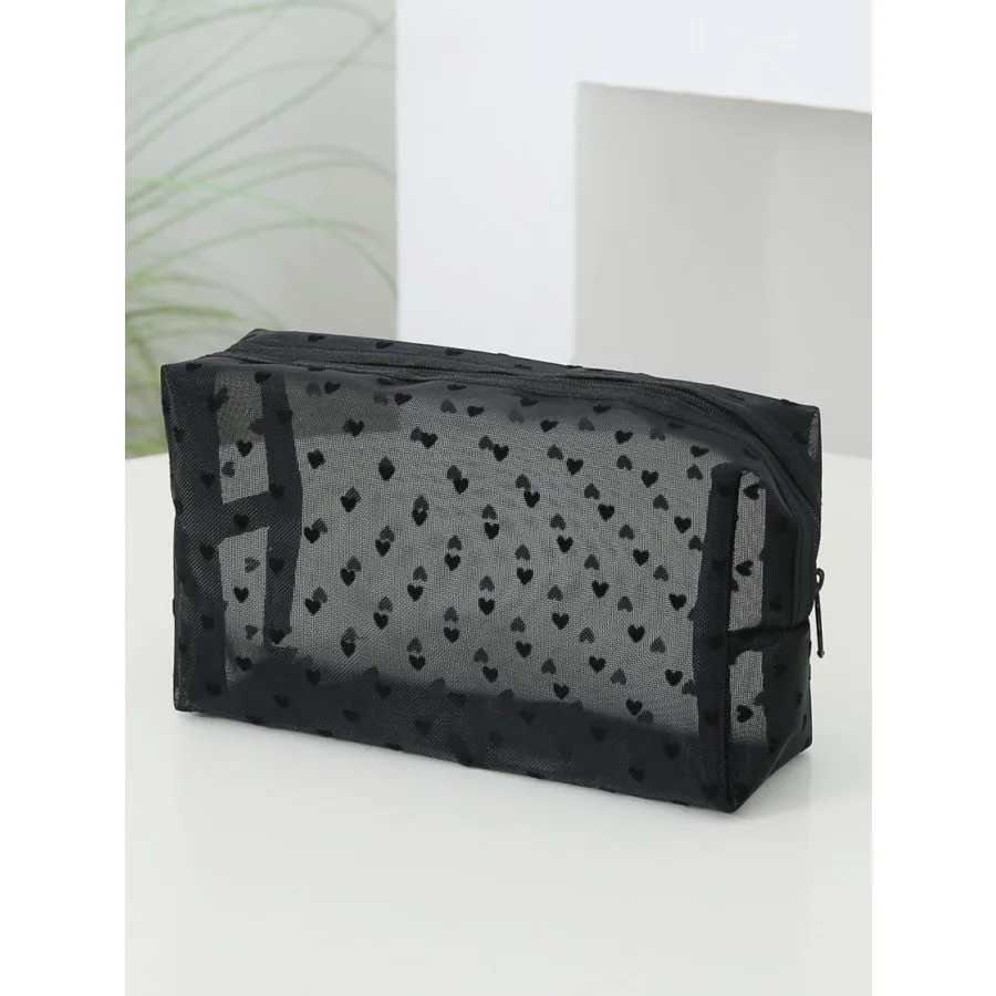 4- Piece Heart Polyester Storage Bag
