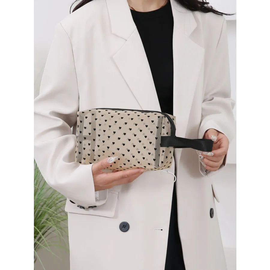 4- Piece Heart Polyester Storage Bag