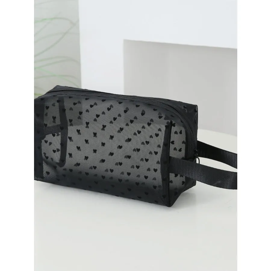 4- Piece Heart Polyester Storage Bag