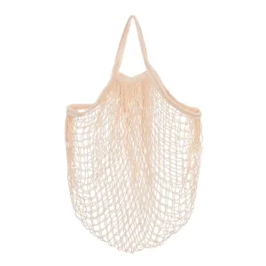 5 pc Portable Cotton Mesh Grocery Bags, Reusable Net Shopping Handbag, Old Lace, 48.05cm, Bag: 38x36x1cm.