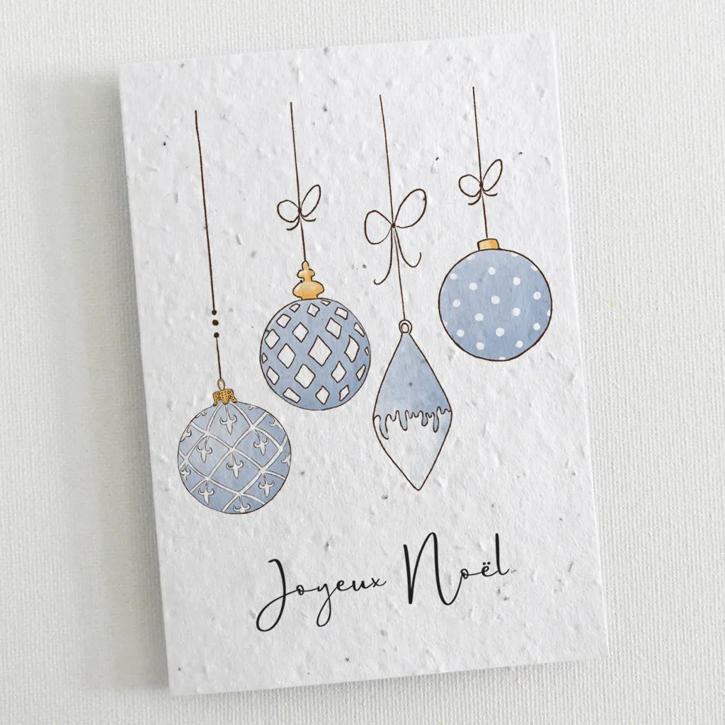 6 Plantable Christmas Cards - Baubles