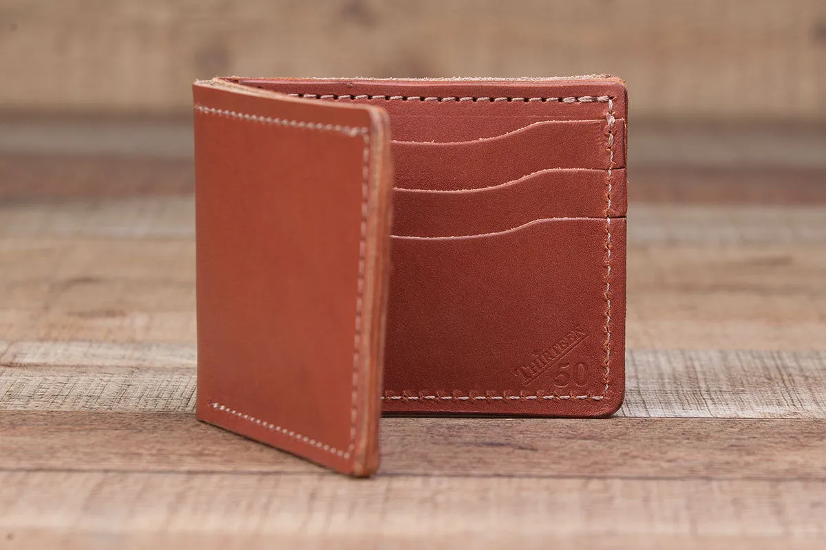 8 Pocket | Chestnut Leather Bifold Wallet