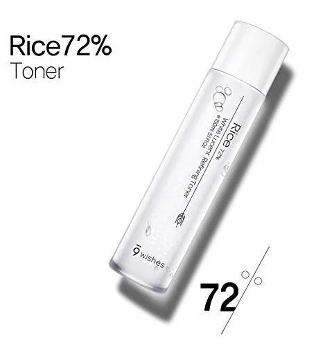 9wishes Rice 72% White Lucent Refining Toner 150ml