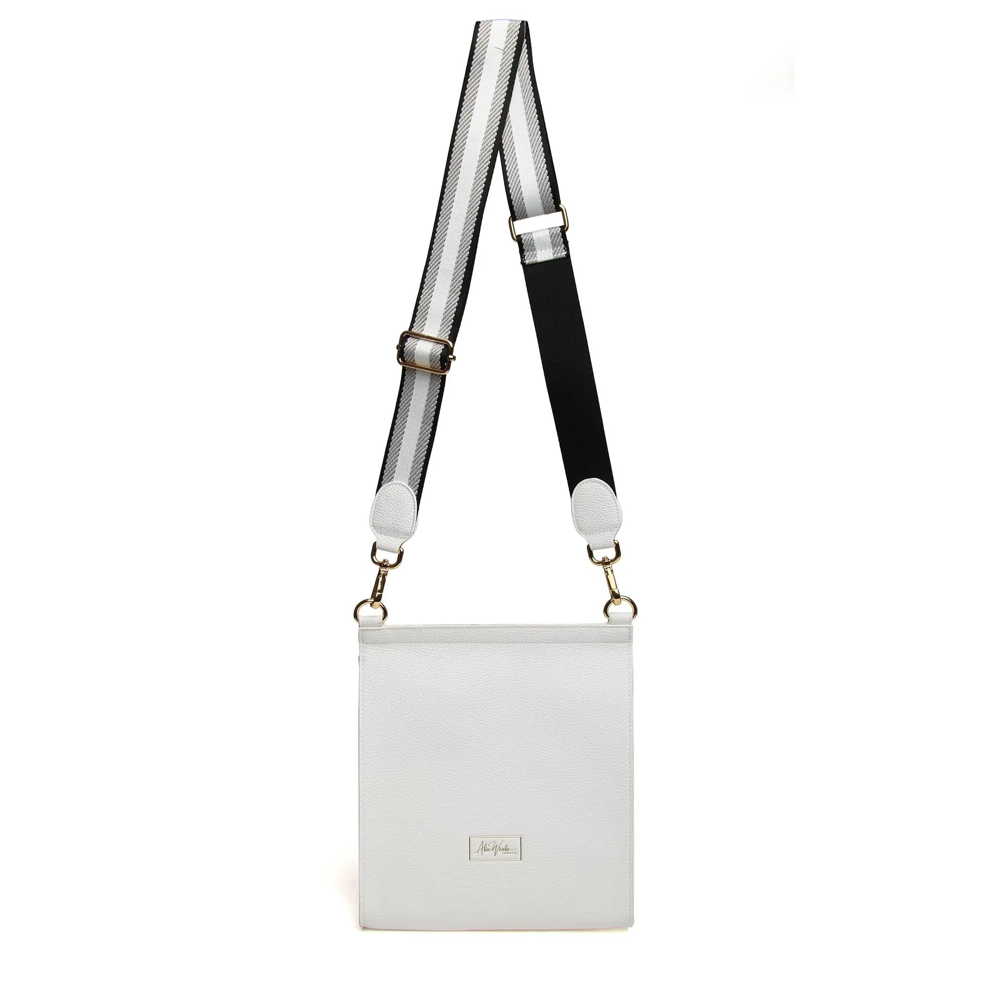 Alice Wheeler Large Bloomsbury Crossbody Bag - White
