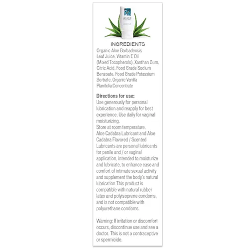 Aloe Cadabra Natural Organic Lubricant