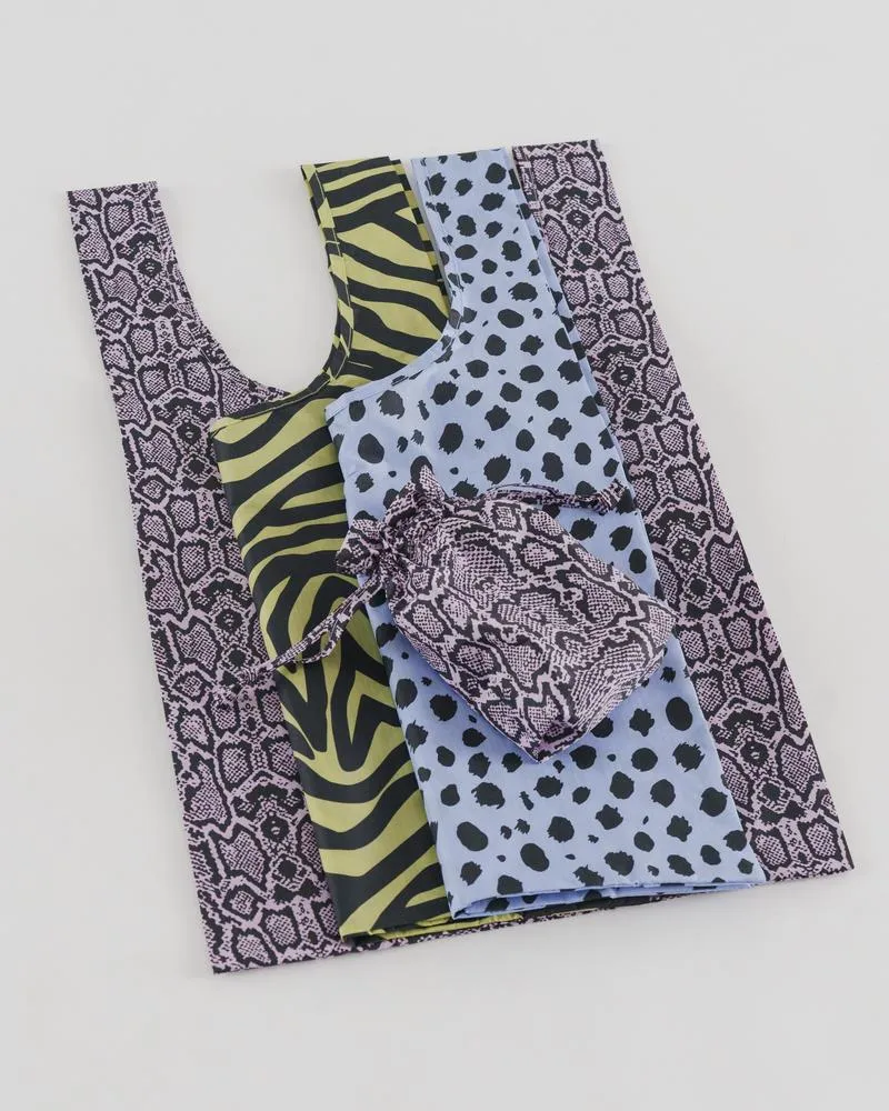 Animal Print Standard Baggu Set of Three