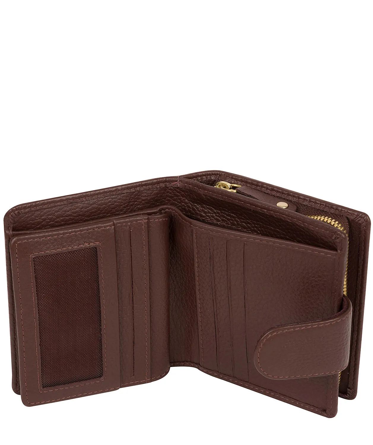 'Annalise' Dark Tan Leather Purse