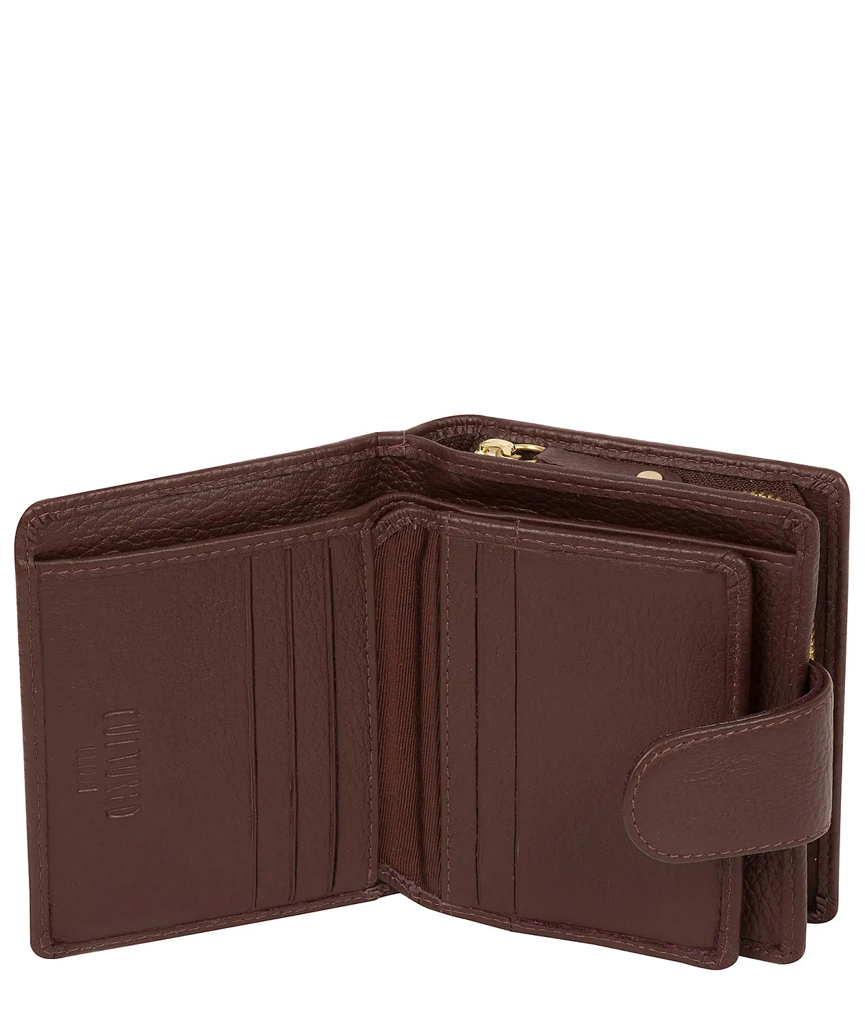 'Annalise' Dark Tan Leather Purse