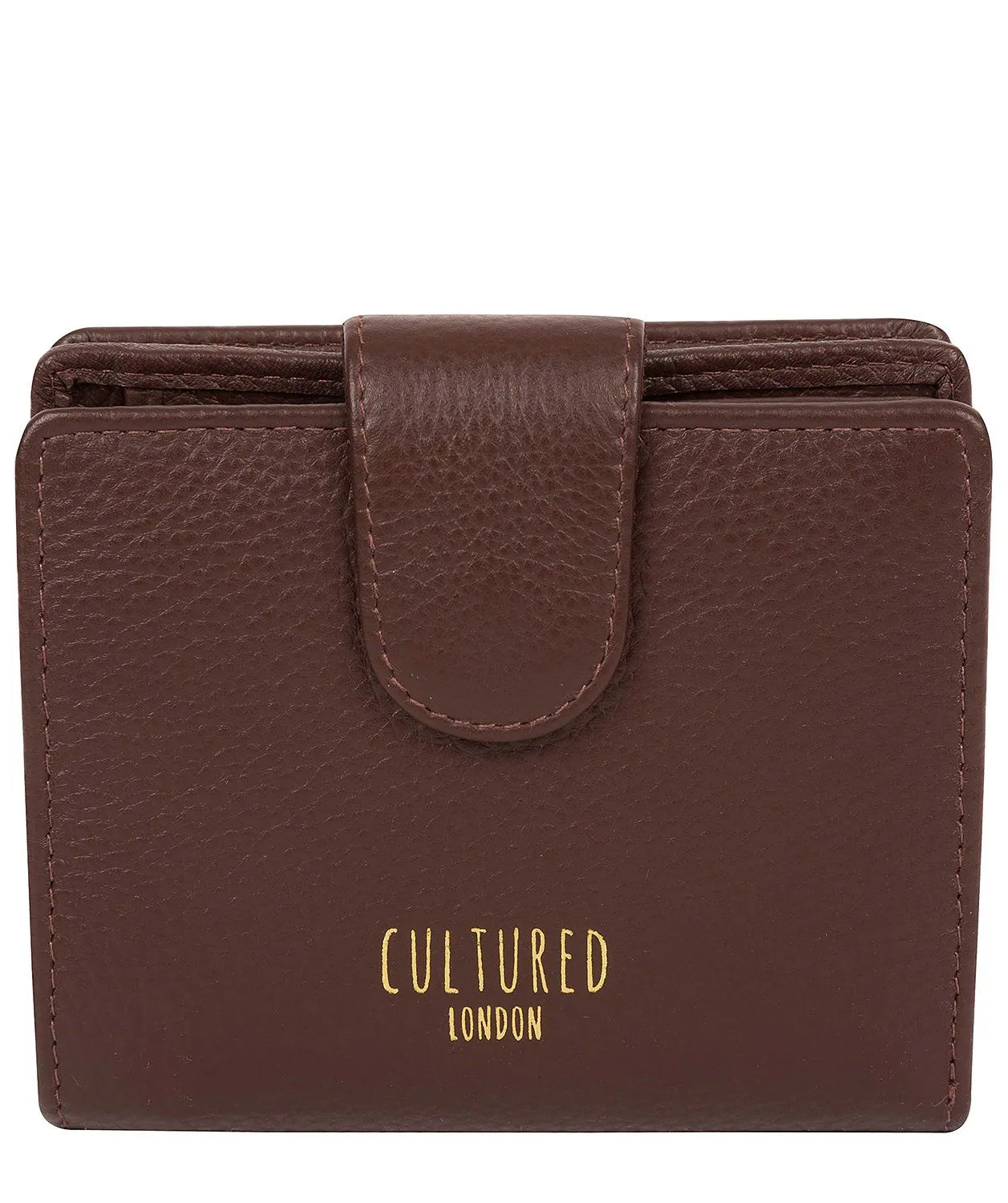 'Annalise' Dark Tan Leather Purse