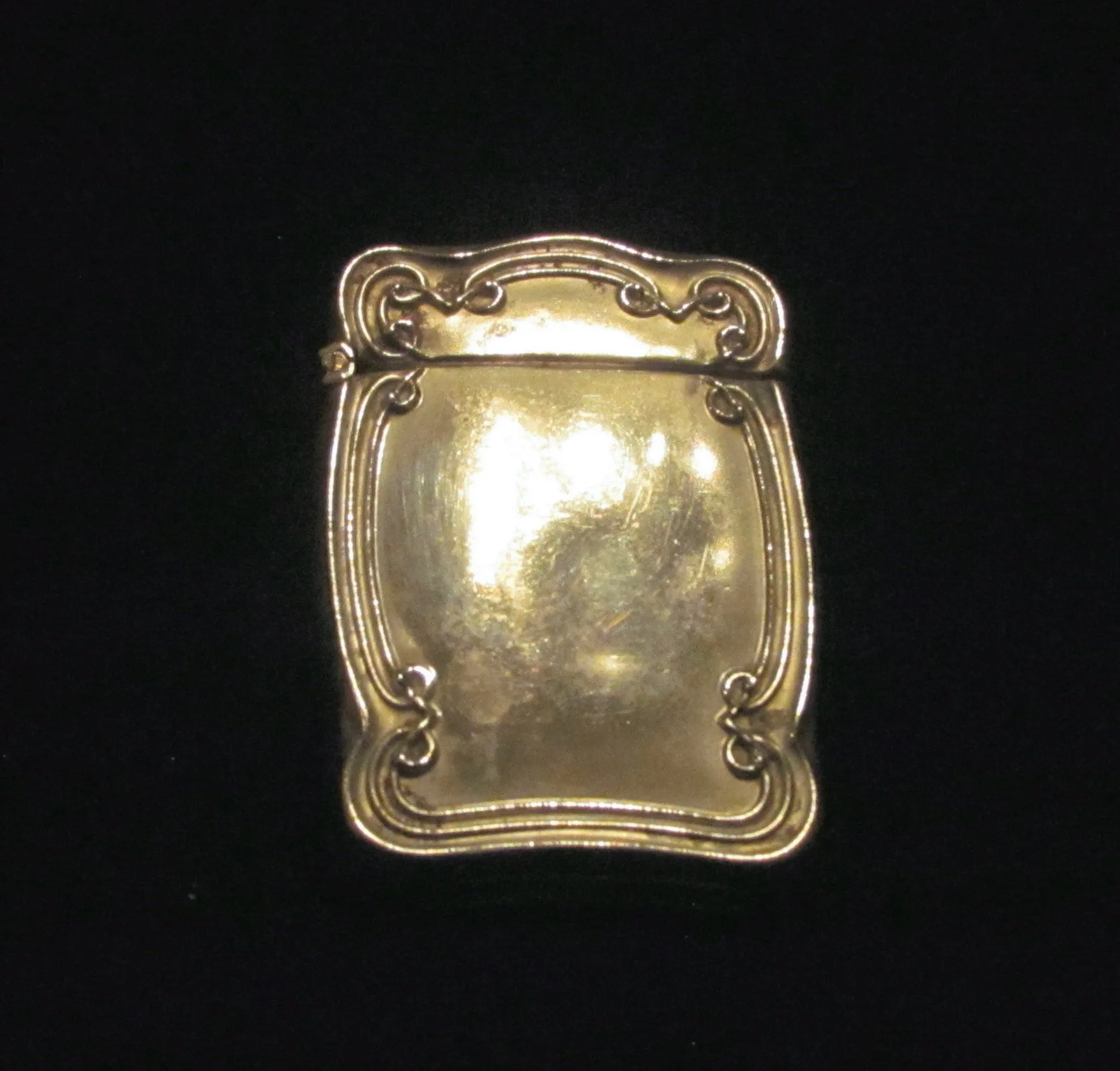 Art Nouveau Silveroin Match Safe Circa 1895 to 1915 Match Holder Vesta Case Made In England