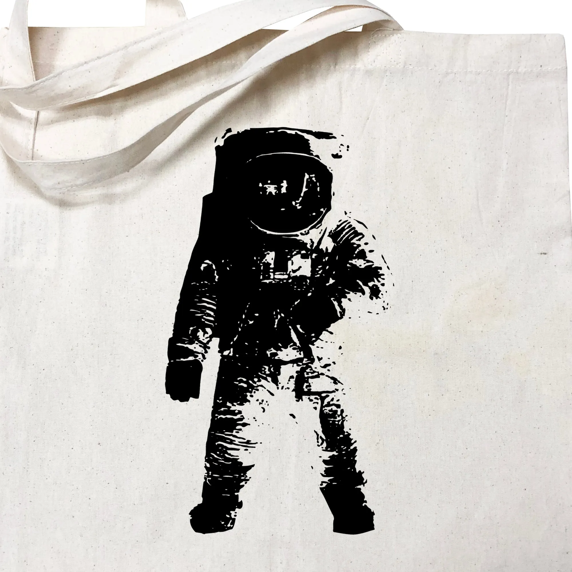 Astronaut Moon Man Tote Bag