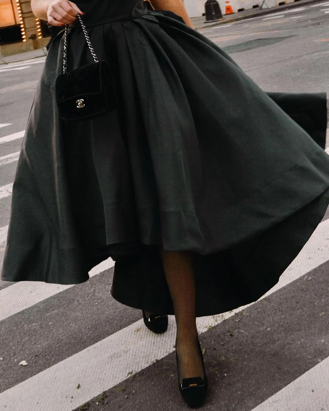 Audrey Black Stylish Evening Dress