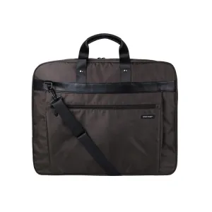 BAGSMART Lightweight Black Nylon Business Dress Garment Bag With Handle Clamp Waterproof Suit Bag Men'S Suit Travel Bag