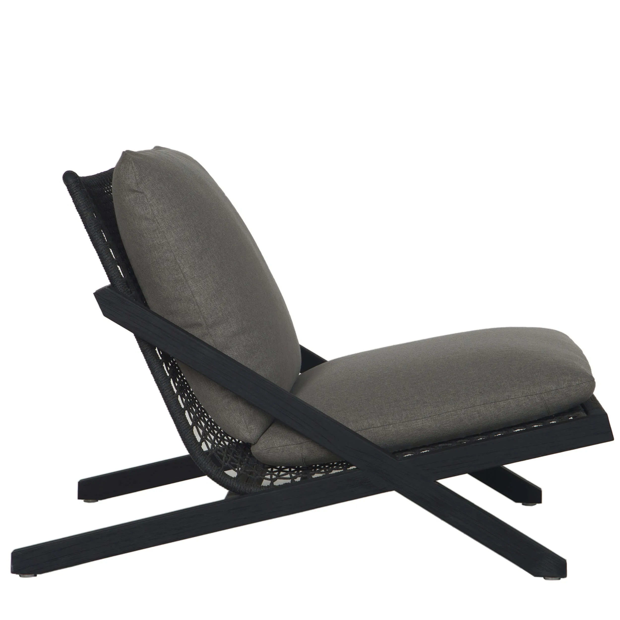 Bari Lounge Chair,  Charcoal Gracebay Grey