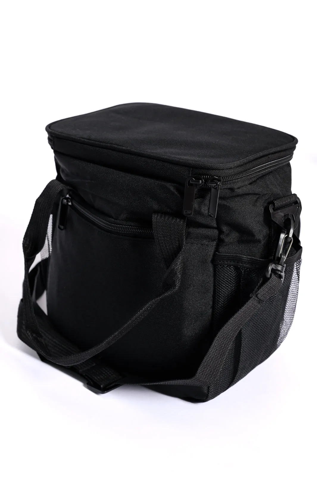 BEACH READY! Insulated Checked Tote in Black