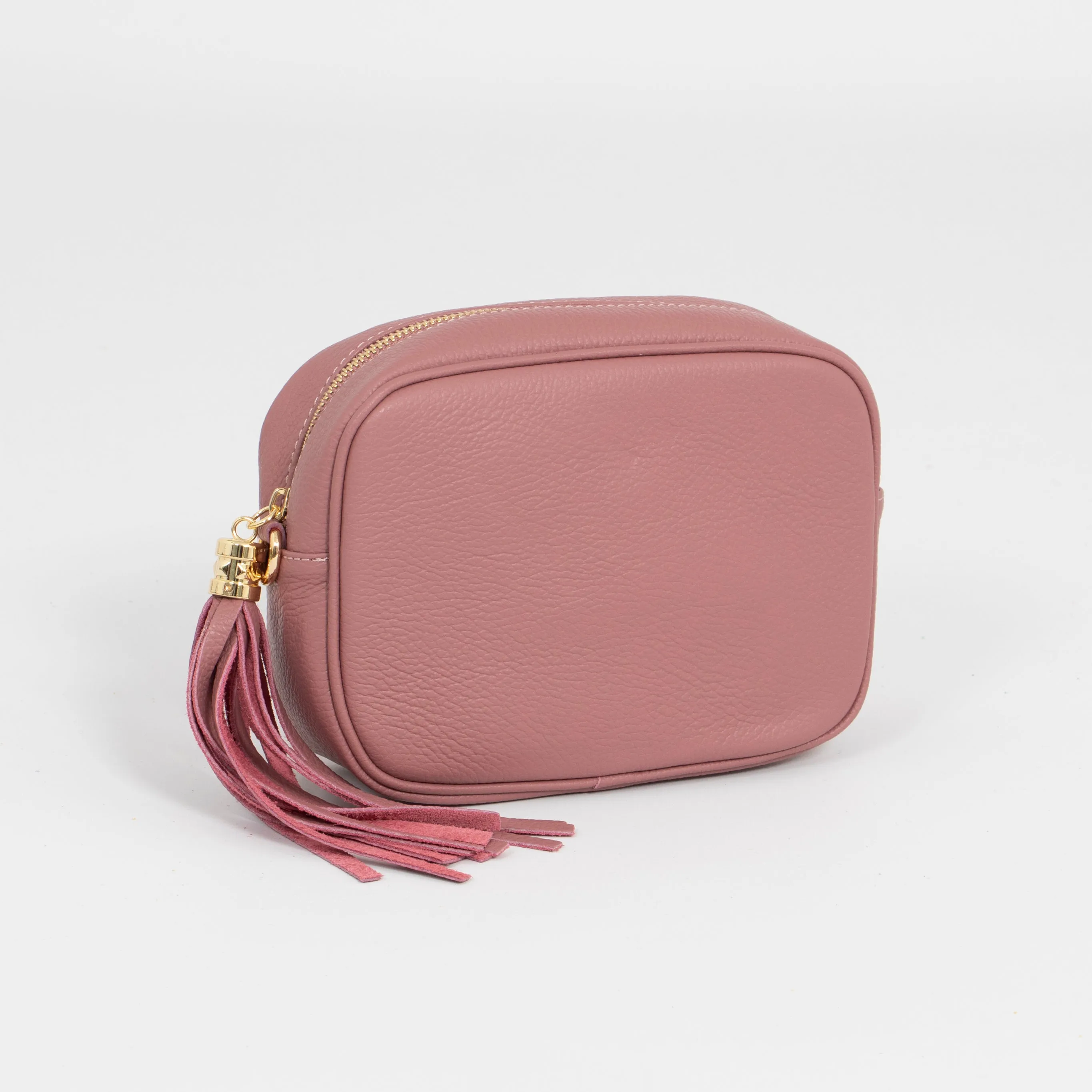 Beau Crossbody Bag - Dusty Pink, Pebbled