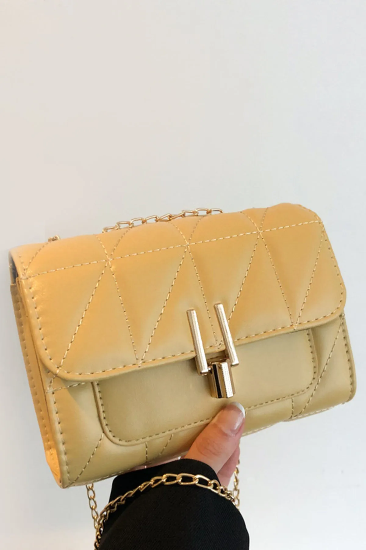 Beige Stuffed Handbag - P22 - WHB0017