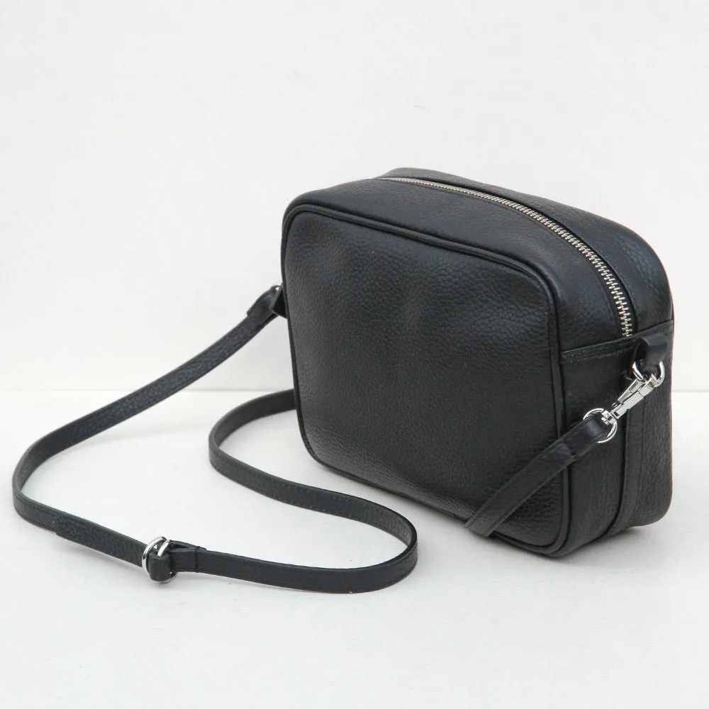 Black Leather Camera Bag