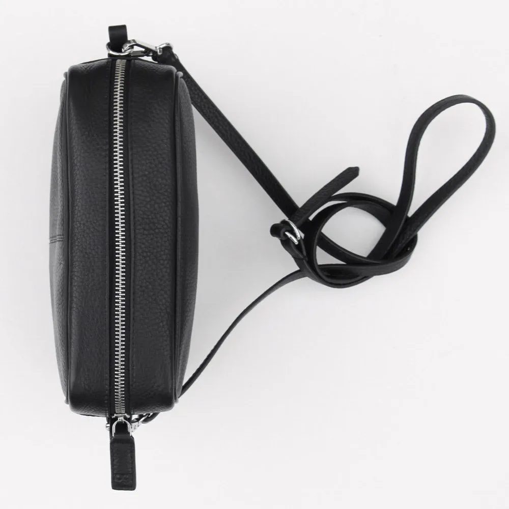Black Leather Camera Bag