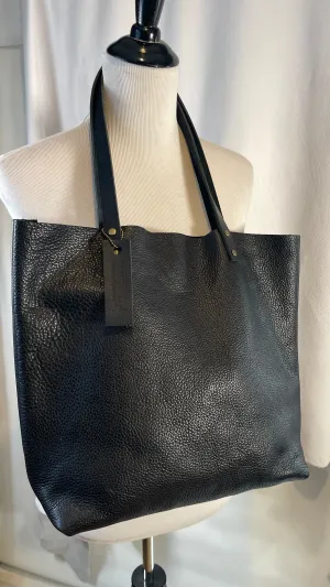 Black Leather Tote