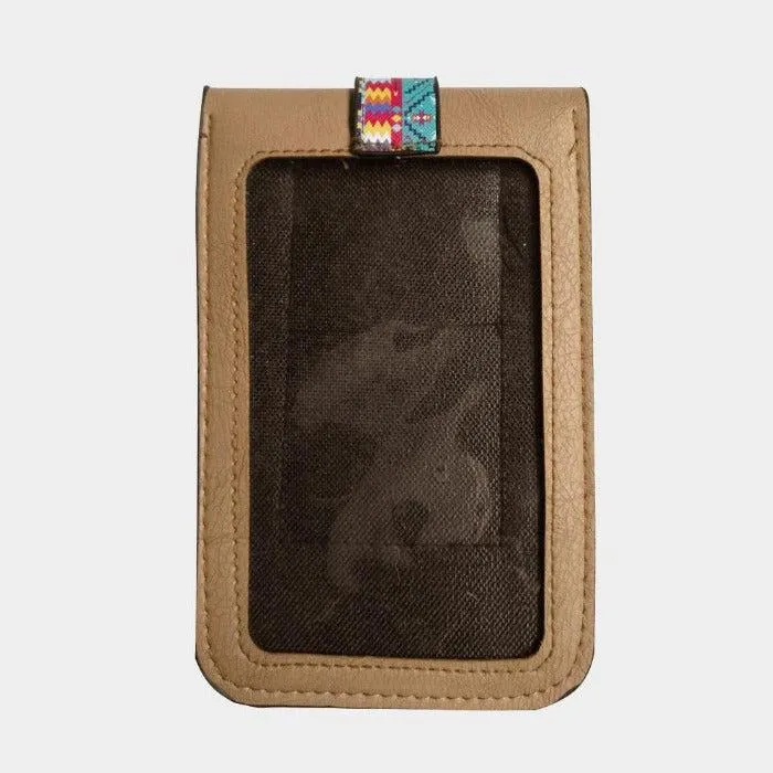 Boho Touch Screen Crossbody Cell Phone Bag Taupe