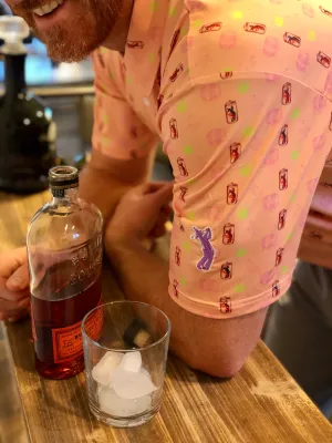 Booze Bag Performance Polo - Peach