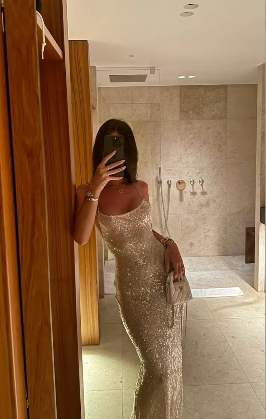 Brianna Sequence Stylish Maxi Dress