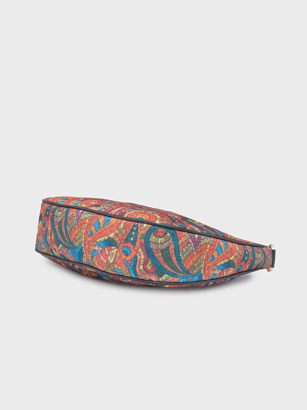 Caprese Kaya Hobo Medium Printed Womens Handbag Green