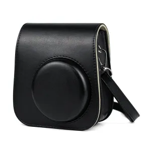 Case for Fujifilm Instax Mini 11 Case PU Leather Instant Camera Cover with Adjustable Strap Charcoal Grey