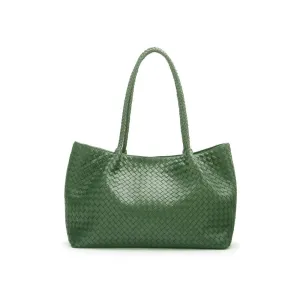 Cassidy Woven Slouchy Bag - Green