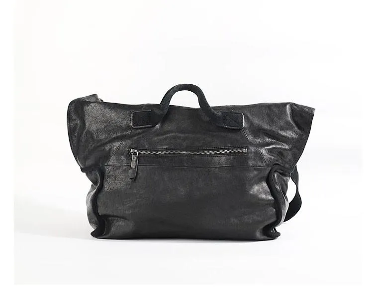 Casual Black Leather Mens 15 inches Tote Side Bag Large Messenger Bag Brown Tote Handbag Courier Bag for Men