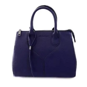 Casual Solid Color and Zip Design Women's Tote Bag - Blue