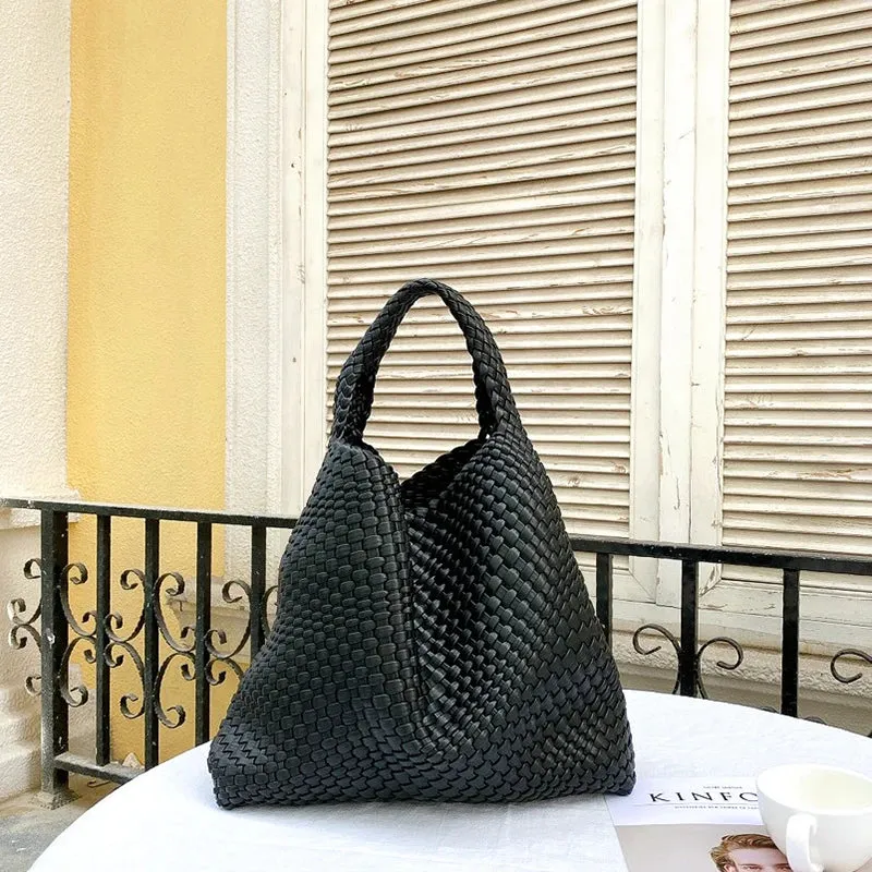 Casual Woven Large Capacity Shoulder Bag