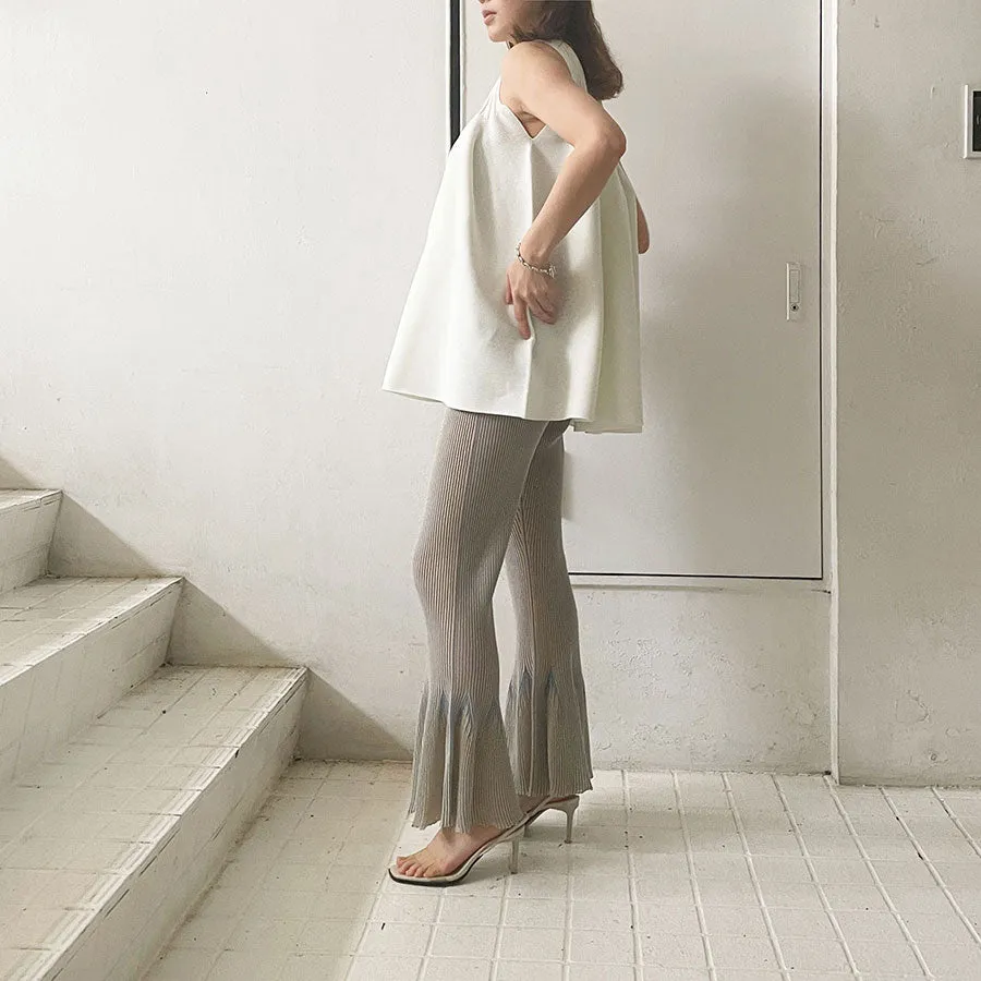 【CFCL/シーエフシーエル】<br>HYPHA LUCENT TIGHT FLARE PANTS <br>CF008KF185