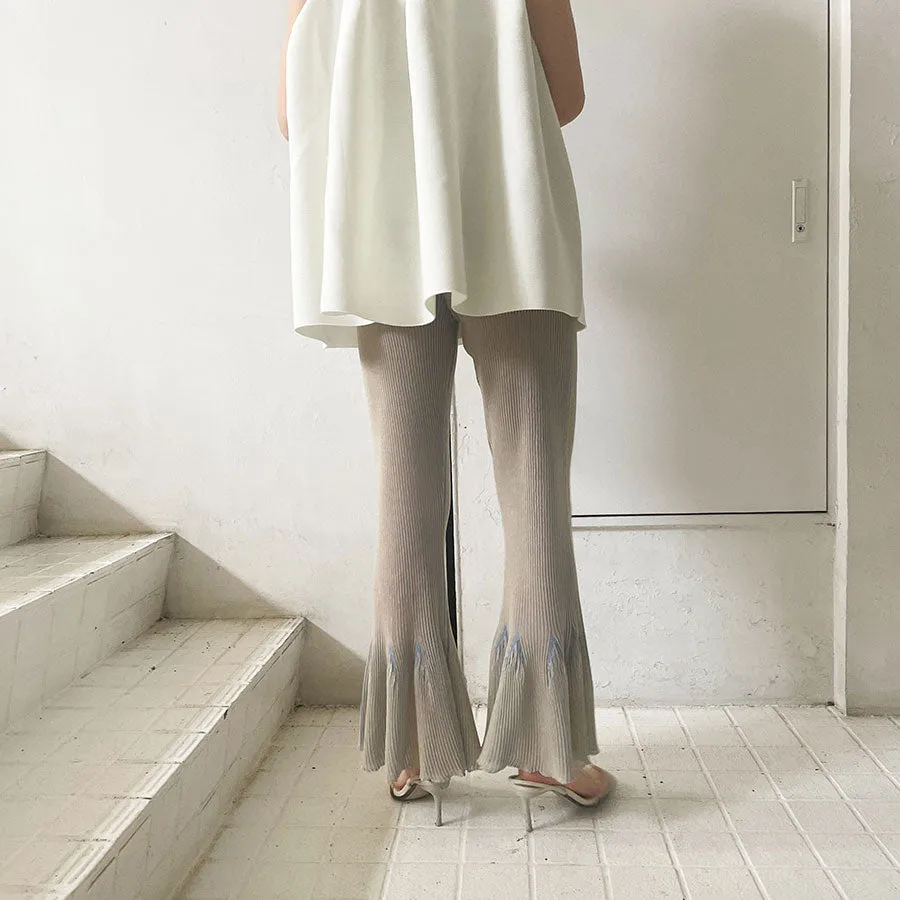 【CFCL/シーエフシーエル】<br>HYPHA LUCENT TIGHT FLARE PANTS <br>CF008KF185