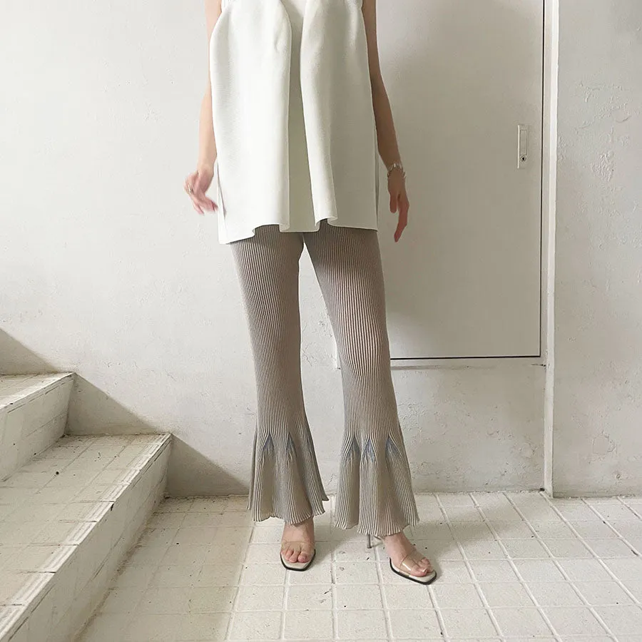 【CFCL/シーエフシーエル】<br>HYPHA LUCENT TIGHT FLARE PANTS <br>CF008KF185