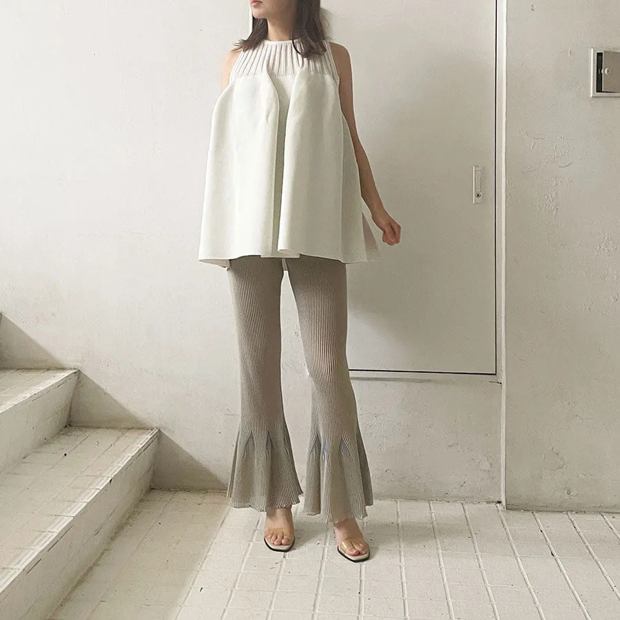 【CFCL/シーエフシーエル】<br>HYPHA LUCENT TIGHT FLARE PANTS <br>CF008KF185
